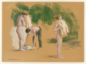 Badende Knaben od Max Liebermann