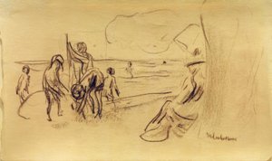 Chlapec koupání od Max Liebermann