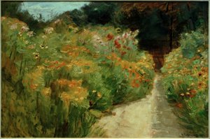 Květinové keře v zahradě Wannsee od Max Liebermann