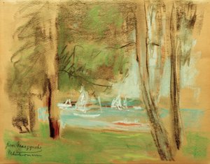 Lodě na Wannsee od Max Liebermann