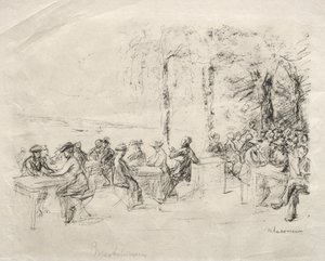 Kavárna na Havl od Max Liebermann