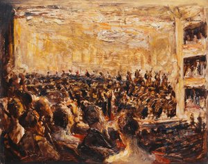 Koncert v opeře; Koncert v opeře, 1923 od Max Liebermann