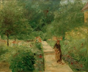 Kuchyňská zahrada ve Wannsee na západ, na cestě a Gä od Max Liebermann