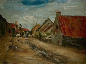 Vesnická ulice v Holandsku od Max Liebermann