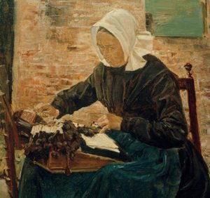 Holandská krajkářka od Max Liebermann
