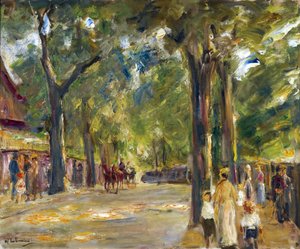 Figury na Grosse Seestrasse ve Wannsee par Liebermann, Max (1847-1935). Olej na plátně, rozměr : 60,4x72,5, c. 1920, Soukromá sbírka od Max Liebermann