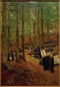 Vzpomínka na císaře Fridricha III. v Kosen - 1. verze od Max Liebermann