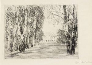 Dům u jezera Wannsee od Max Liebermann