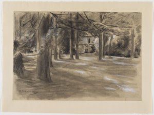 Holandská parková krajina s domem od Max Liebermann