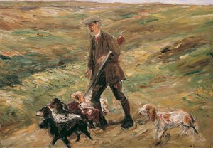 Lovci v dunách od Max Liebermann