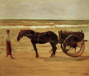 Vozík obsluhy lázně na pláži od Max Liebermann