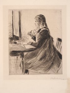 Dětský portrét, portrét malé dcery tajného rady Bodeho, Marie od Max Liebermann