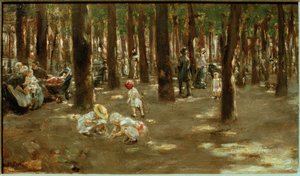 Dětské hřiště v Tiergarten v Berlíně od Max Liebermann