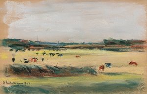 Krajina s pasoucími se kravami. 1908 od Max Liebermann