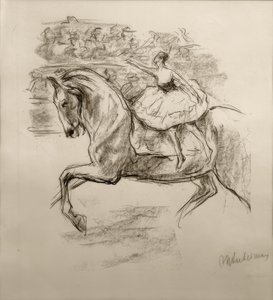 M. Liebermann, cirkusový jezdec od Max Liebermann