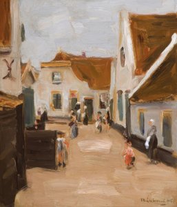 M. Liebermann, Dorfstrasse v Noordwijku od Max Liebermann