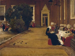 Orphan Girls v Amsterdamu, 1876 od Max Liebermann