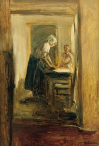 Plätterin od Max Liebermann