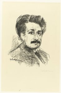 Portrét Alberta Einsteina. 1925 od Max Liebermann