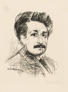 Portrét Alberta Einsteina od Max Liebermann