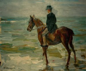 Jezdec u moře vlevo od Max Liebermann