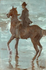 Jezdec na pláži od Max Liebermann