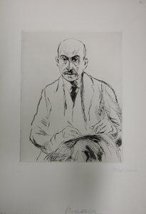 Autoportrét ve věku 70 let od Max Liebermann