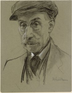 Autoportrét s čepicí od Max Liebermann