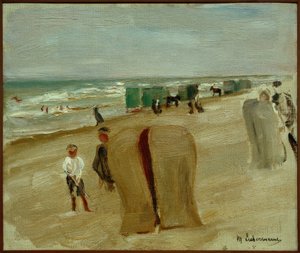 Strandszene v Noordwijku od Max Liebermann