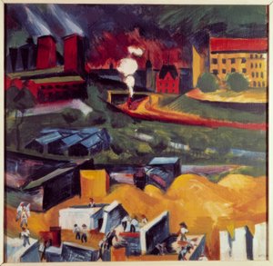 Pohled na Schmargendorf od Max Pechstein