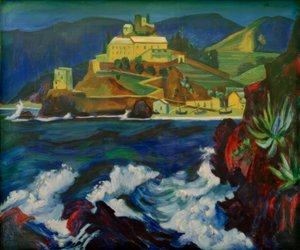 Klášter v Monterosso od Max Pechstein