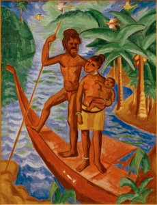 Manželé na Palau od Max Pechstein