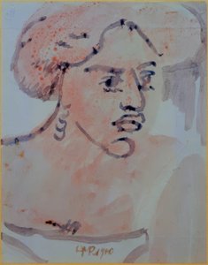 portrét ženy od Max Pechstein