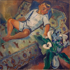 Ležící chlapec od Max Pechstein