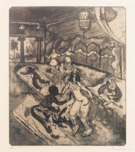 Ruský balet I od Max Pechstein