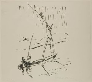 Suezský průplav, z cestovních fotografií: Itálie – Jižní moře od Max Pechstein