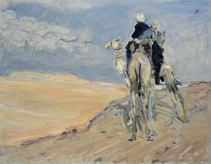 Písečná bouře v Libyjské poušti, 1914