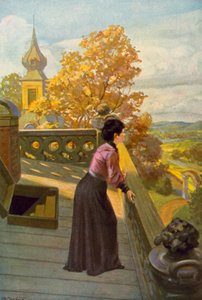 Ilustrace pro Jane Eyre od Charlotte Bronte (barevné lito)