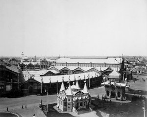 Celkový pohled, Všeruská výstava, Nižnij Novgorod, Rusko, 1896.