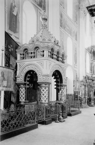 Minisova hrobka v katedrále Spasitele v Kremlu Nižnij Novgorod, Rusko, 1896.