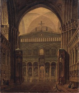 Interiér chrámu v Jeruzalémě, 1821