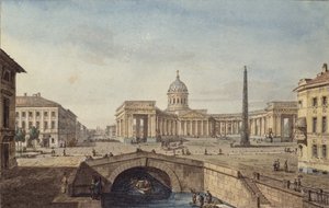 Kazaňská katedrála v Petrohradě, 1817