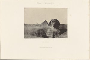 Střední Egypt. Sfinga. od Maxime Du Camp