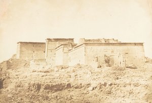 Komplex chrámu Isis ve Philae - pohled ze severu, duben 1850. od Maxime Du Camp