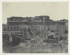 Zadní fasáda, Velký chrám Dendera (Teutyres), Horní Egypt od Maxime Du Camp