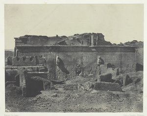 Zadní fasáda, Velký chrám Dendera Teutyres, Horní Egypt, 184951, tištěno 1852.