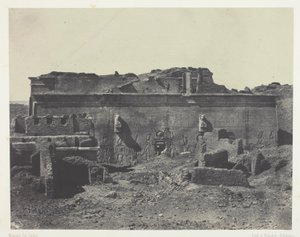 Zadní fasáda, Velký chrám Dendera (Teutyres), Horní Egypt