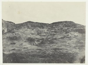 Gournah, nekropole v Thébách, Théby, 184951, vytištěno 1852. od Maxime Du Camp