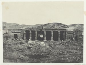 Gournah, Palác Menephta I, Théby, 184951, vytištěno 1852. od Maxime Du Camp