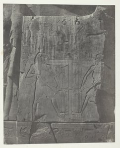 Gournah, Sochy trůnu kolosů; Thebes od Maxime Du Camp